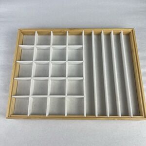 9" x 12" Stackable Bamboo Accessory Tray Set with Lid - Brightroom